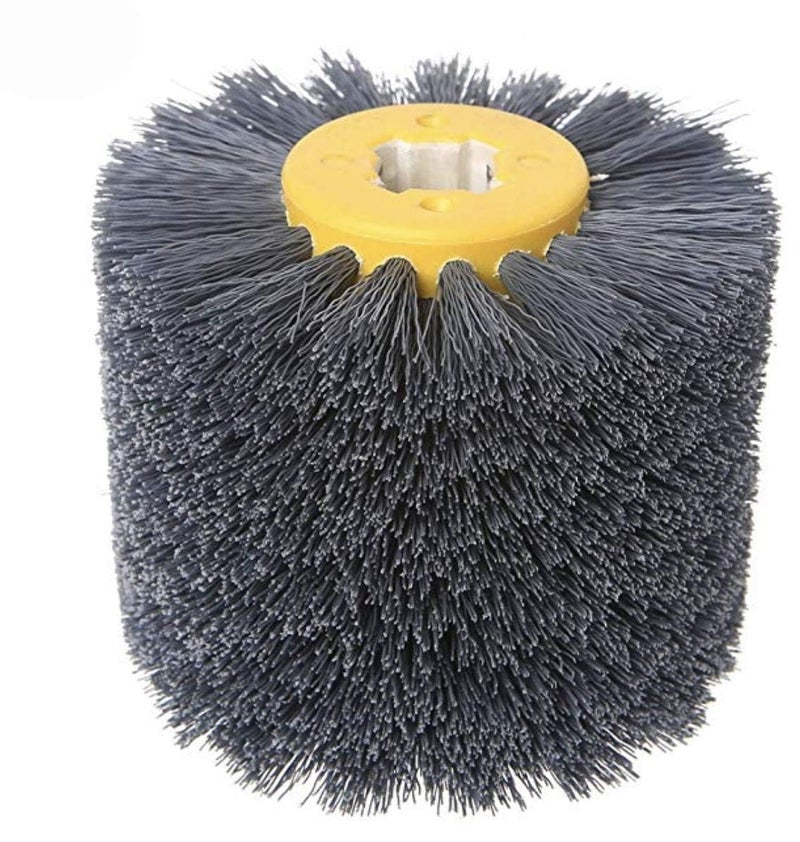 SIGNI Abrasive Nylon Drawing Wheel Drum Burnishing Polishing Brush for wooden furniture floor polishing 120X100mm 600 Grit 1pack - Image 1